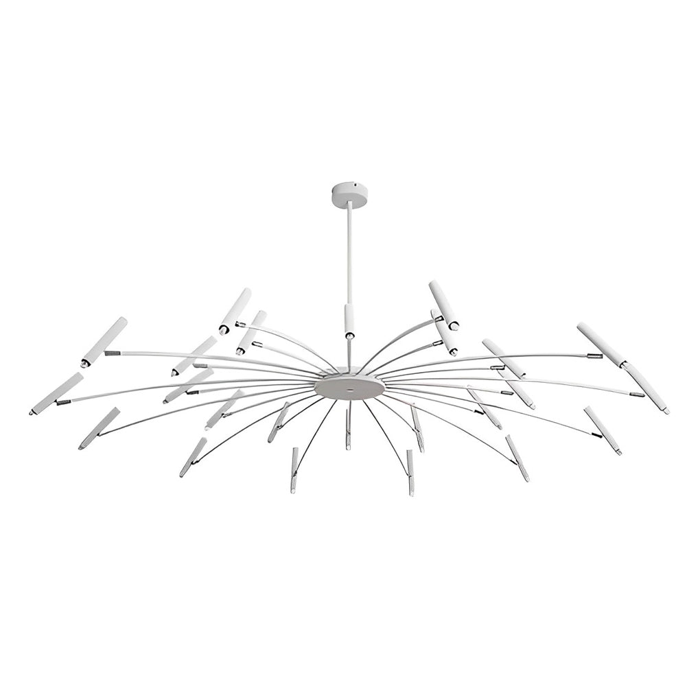 Adjustable Metal DIY Three Step Dimming LED Minimalist Chandelier