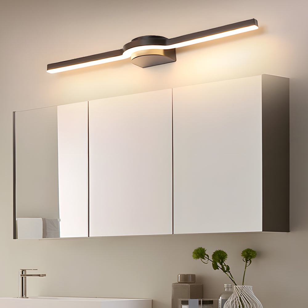 Curved Modern LED Bathroom Vanity Light in 16''/23''/31'' Length