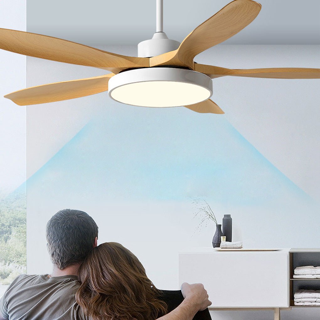 60 Inch Ceiling Fan with Lights and Remote Control Nordic Ceiling Fan Lamp with Silent Inverter