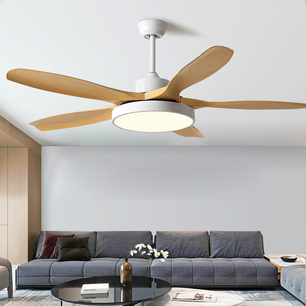 60 Inch Ceiling Fan with Lights and Remote Control Nordic Ceiling Fan Lamp with Silent Inverter