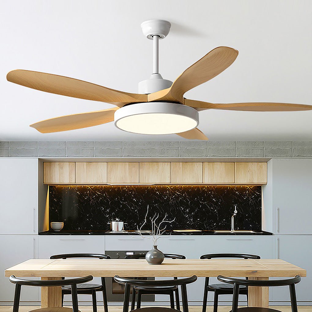 60 Inch Ceiling Fan with Lights and Remote Control Nordic Ceiling Fan Lamp with Silent Inverter