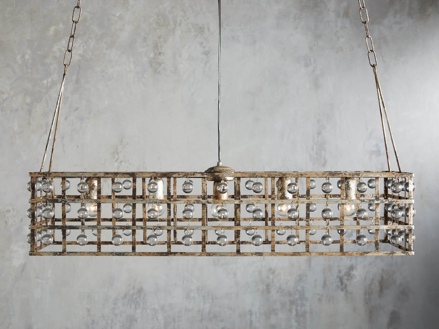 La Cage 41" Rectangular Chandelier