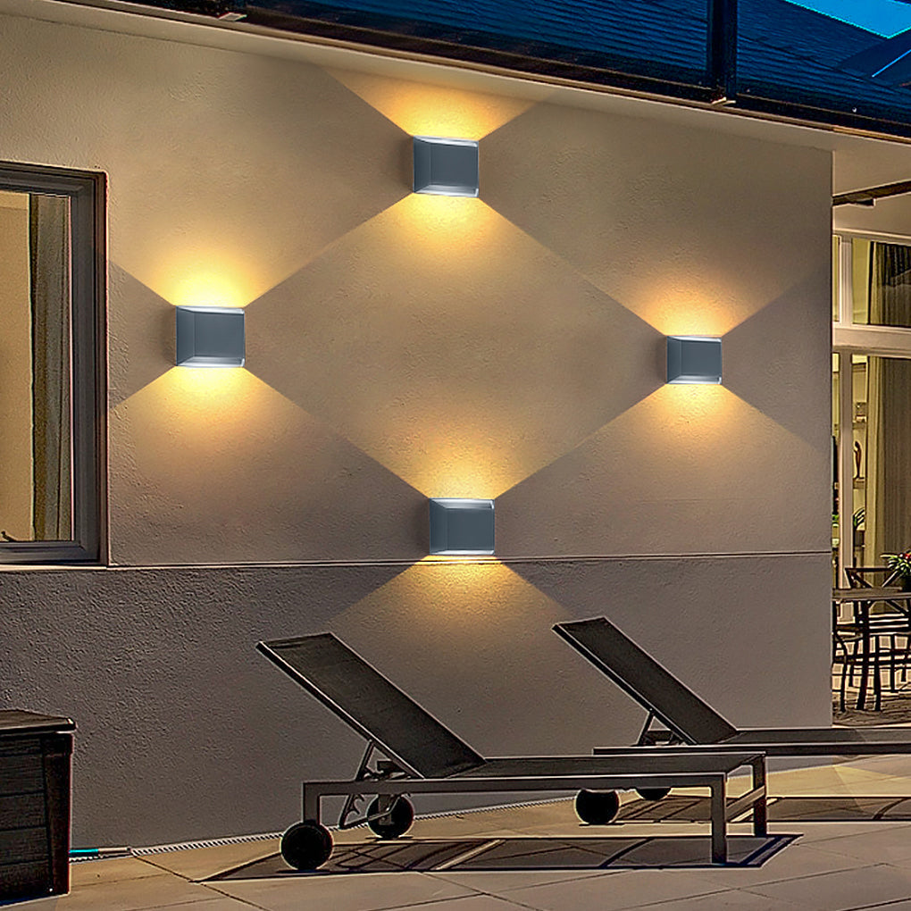 Modern Minimalist Waterproof LED Wall Light for Outdoor Villa Courtyard Garden