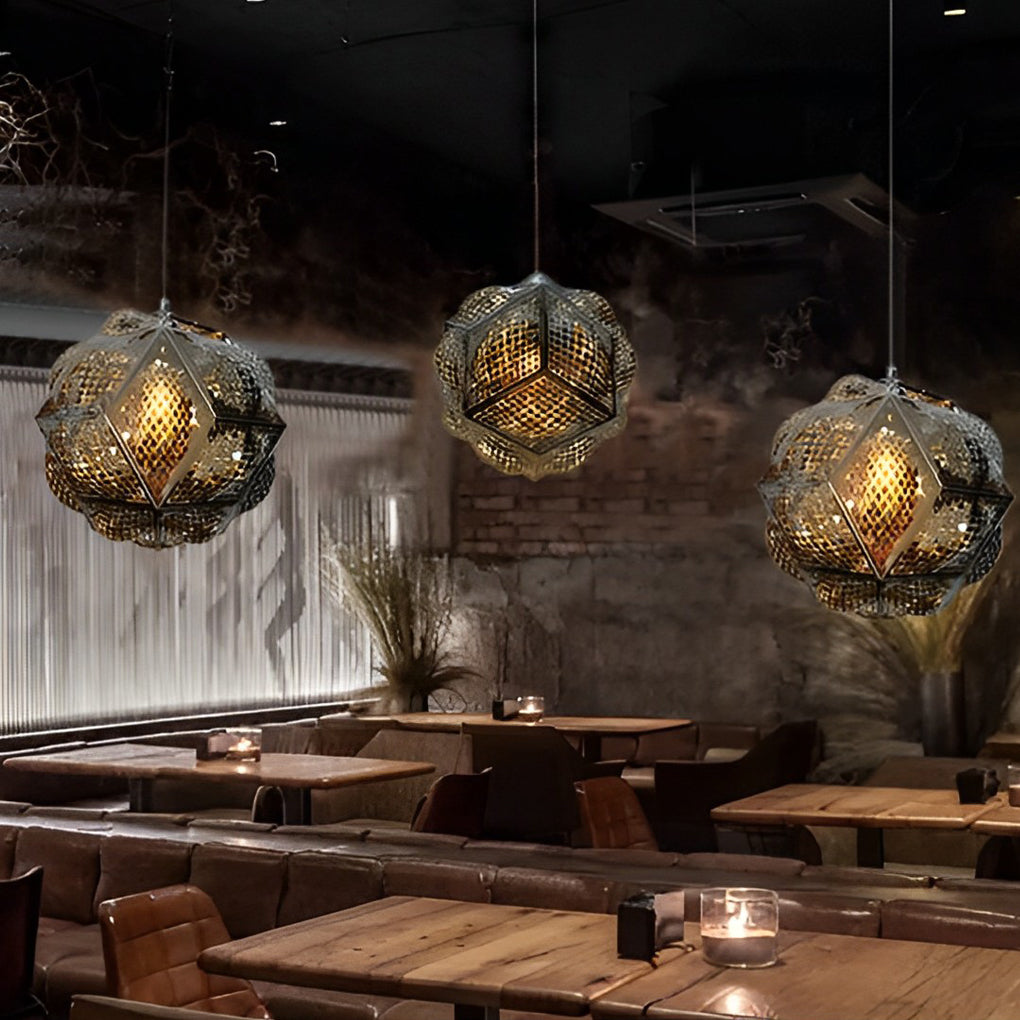 Irregular Ball 3D Stainless Steel Postmodern Chandelier Pendant Lights