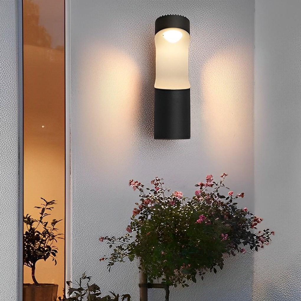 Creative LED Waterproof Black Modern Outdoor Wall Lamp Exterior Lights