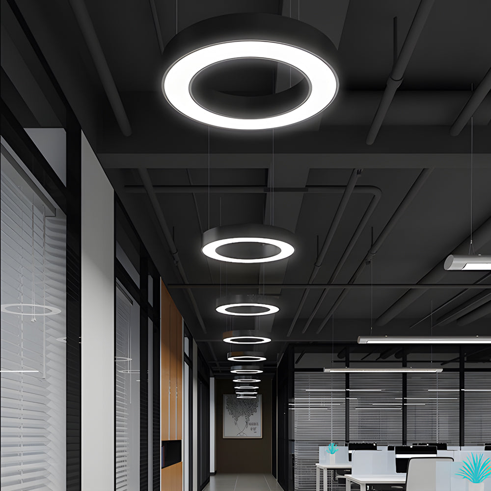 [Clearance Sale] Ring LED Office Chandelier Light Hanging Ceiling Lighting