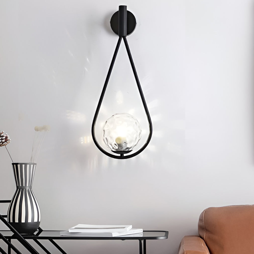 Water Drop Shaped LED Nordic Wall Lamp Wall Light Fixture Wall Sconce Lighting