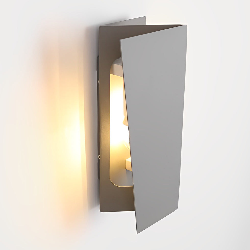 Folding Rectangular Iron LED up and Down Lighting Modern Wall Lamp