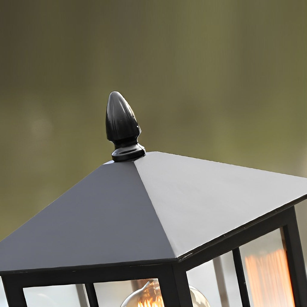 [Clearance Sale] Traditional Square Waterproof LED Black Classic Solar Post Caps Lights