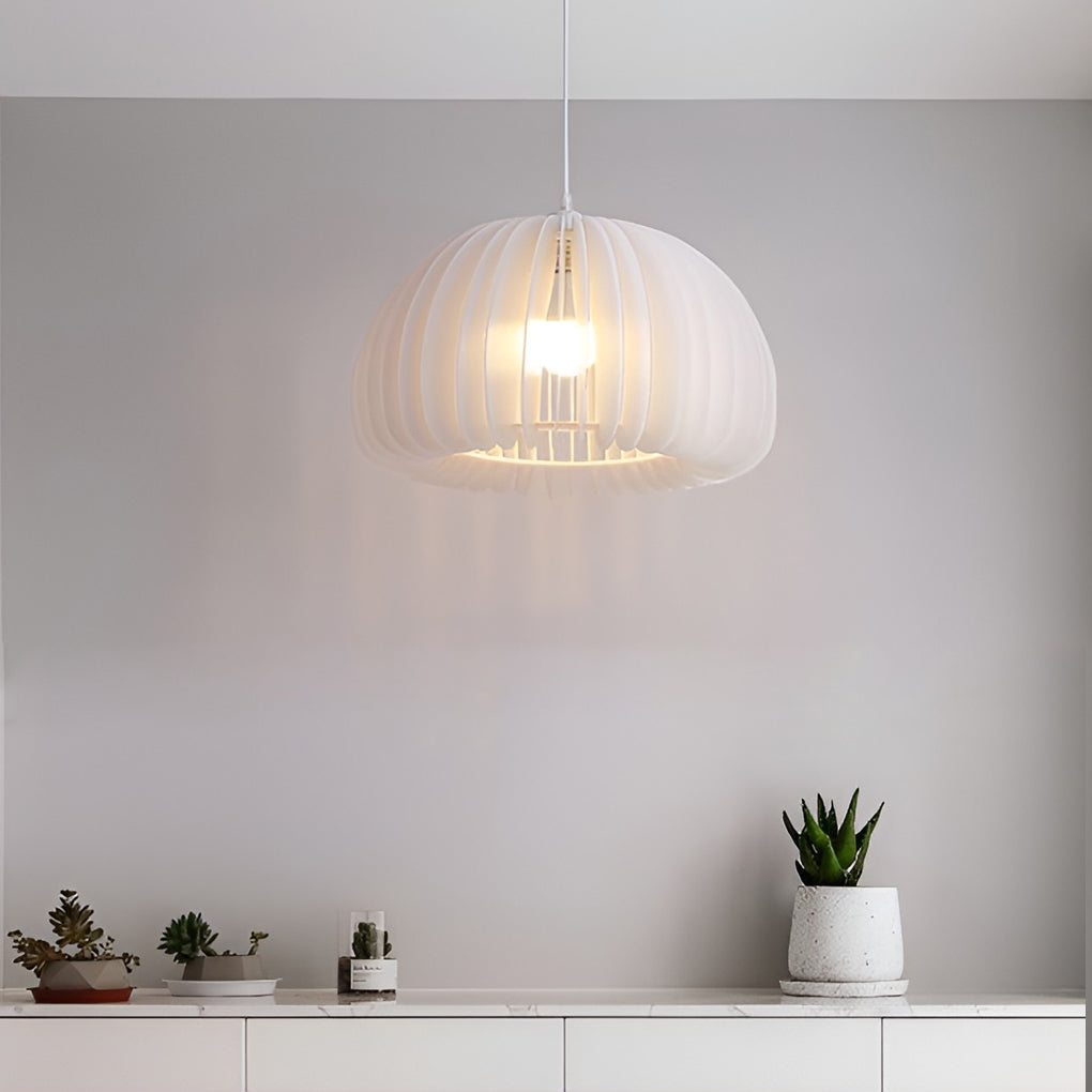 Lantern Shaped 3 Step Dimming LED 16W White Nordic Pendant Light