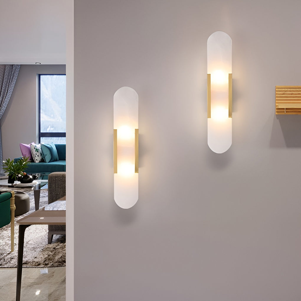 Electroplated Metal G4 LED Up and Down Lights Modern Wall Sconces Lighting