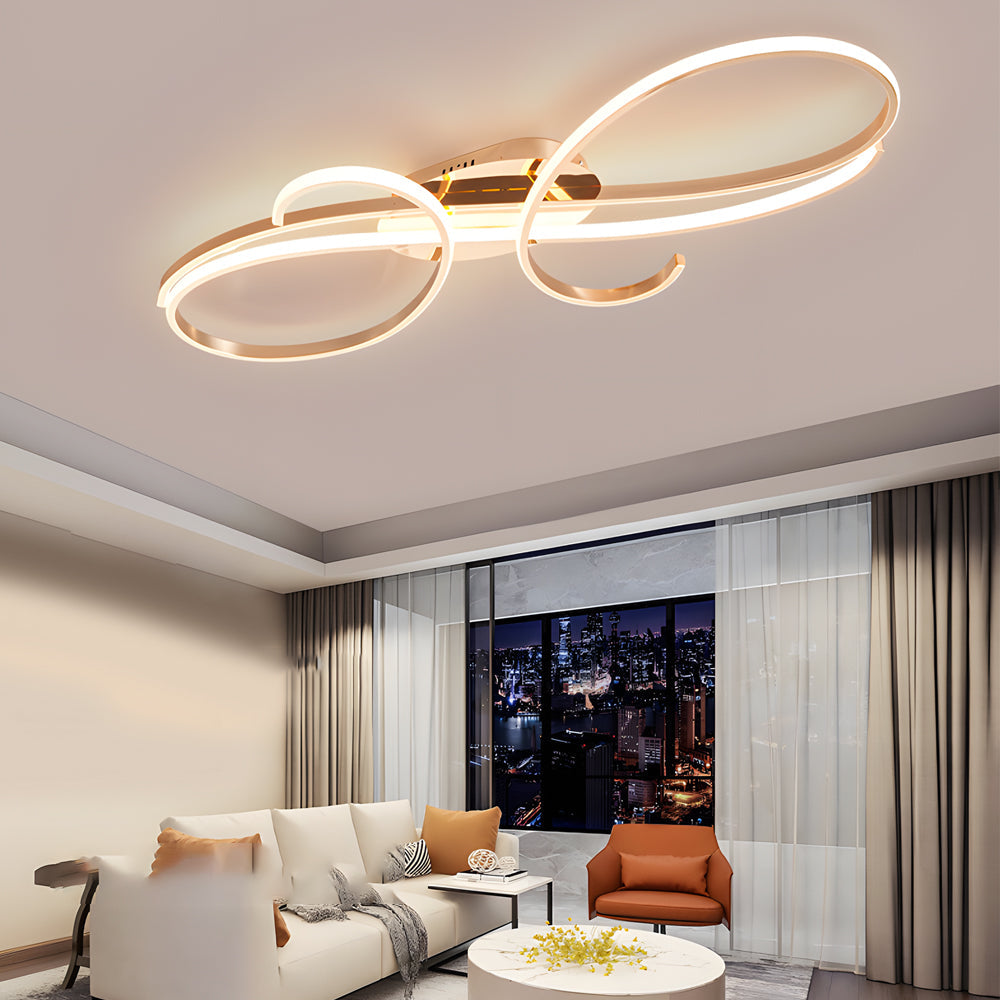 Musical Symbols Aluminum LED Ceiling Lights Ceiling Lighting