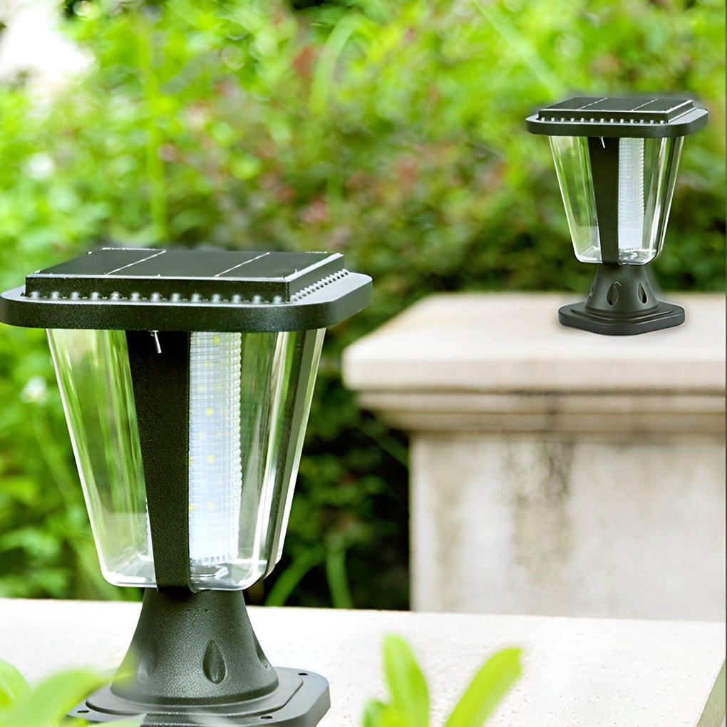 LED Waterproof Motion Sensor Light-control Modern Solar Post Caps Lights