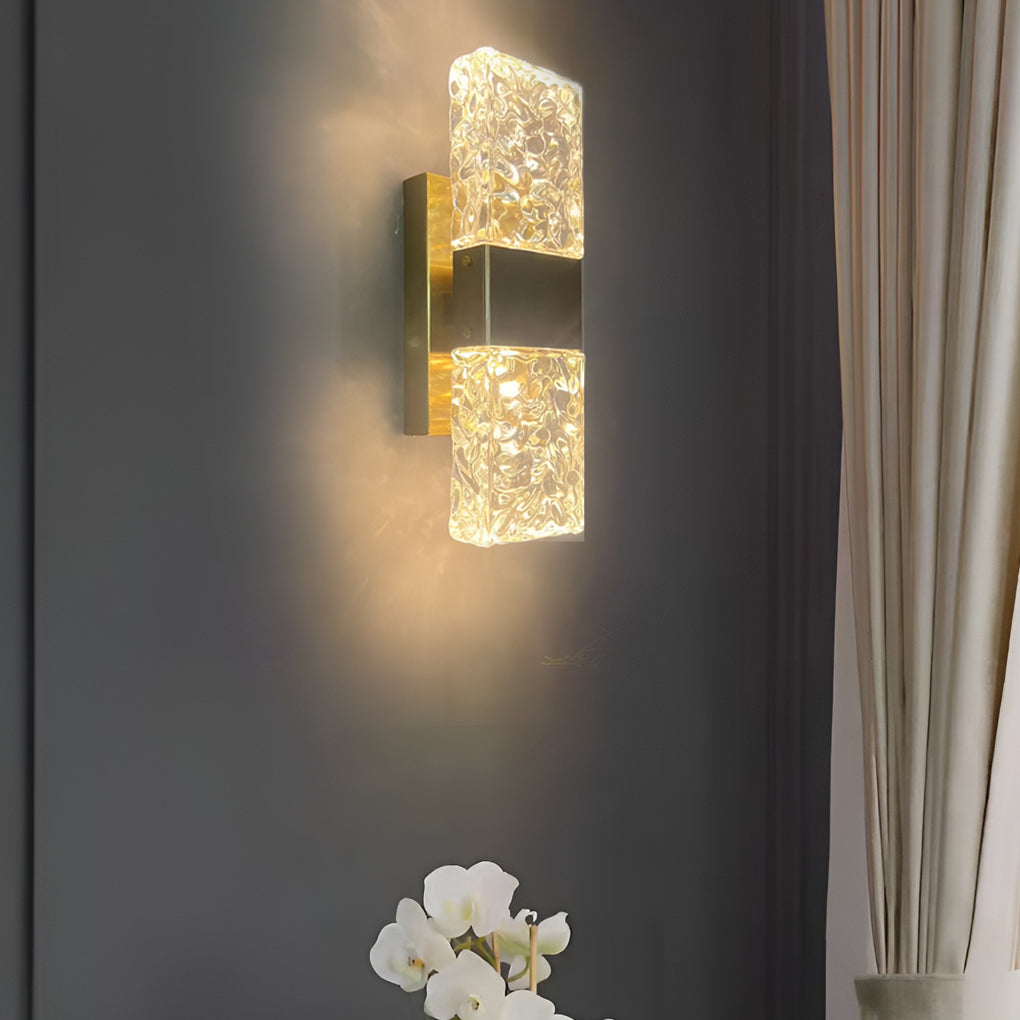 [Clearance Sale] Creative Crystal Up and Down Lights LED Electroplated Modern Wall Sconces