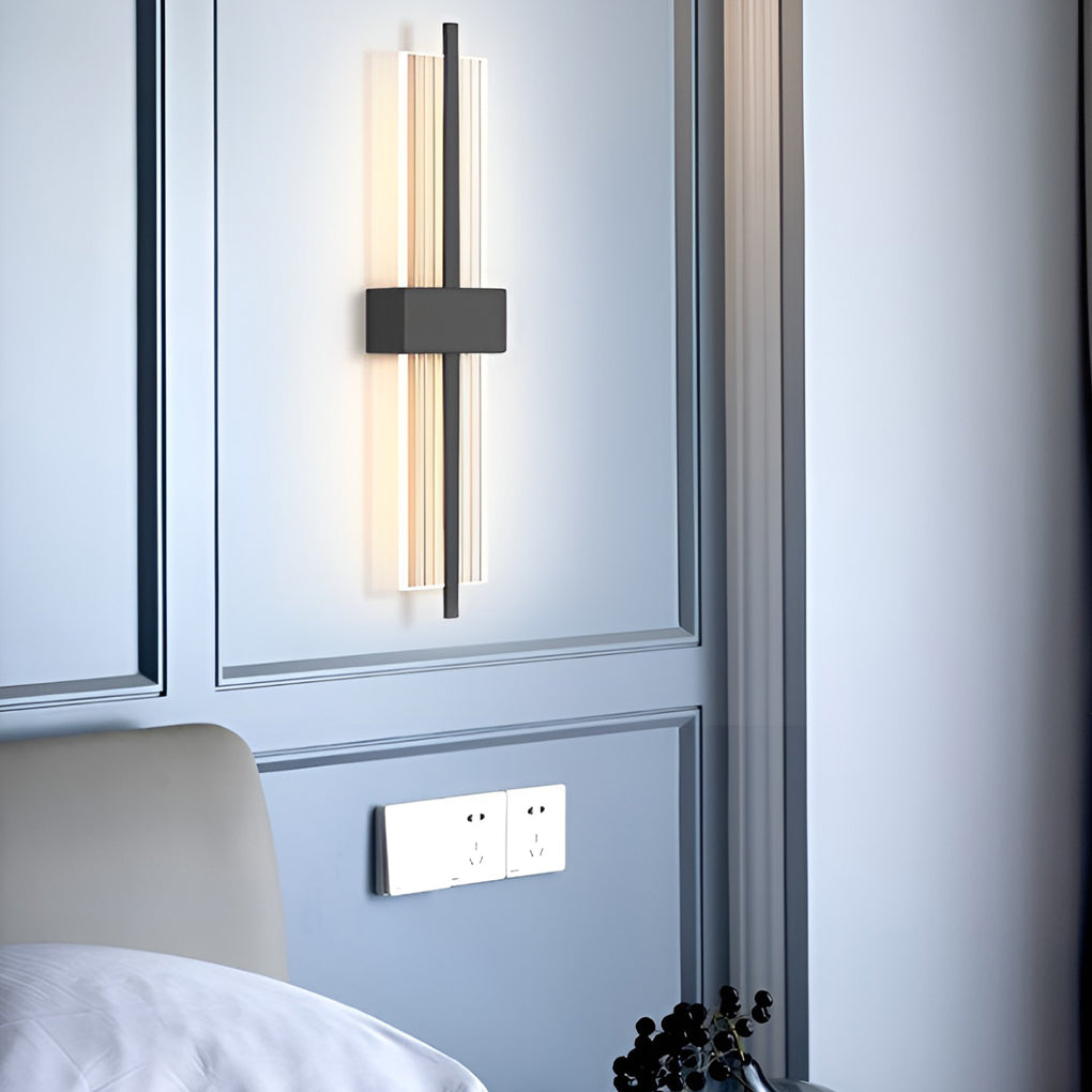 Creative Rectangle Warm Light Postmodern Wall Lamp Wall Sconces Lighting