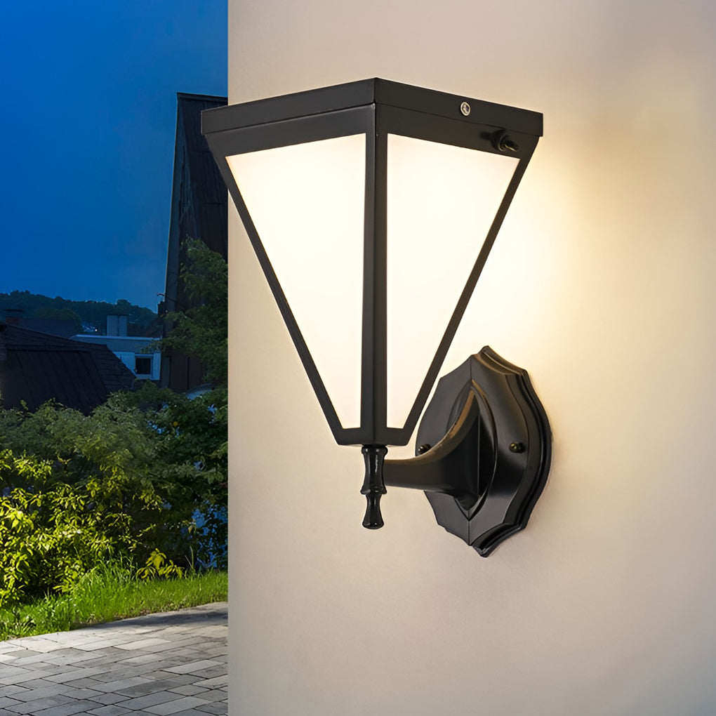 Industrial Tapered Dimmable Plug-in Solar Waterproof LED Outdoor Wall Lighting