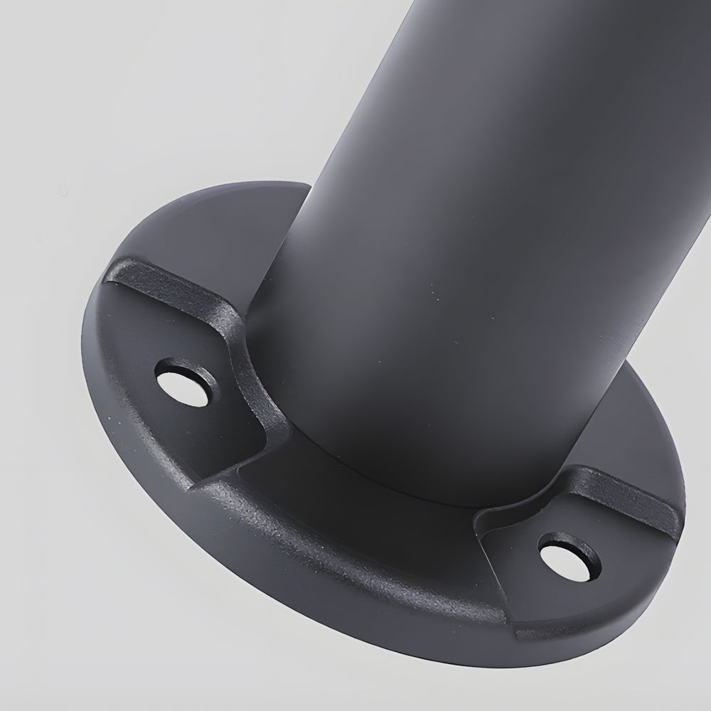 Black Solar Lawn Bollard Light