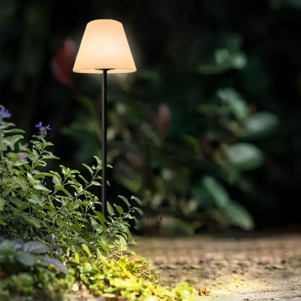 Modern Intelligent LED Metal and Shaded Floor Lamp