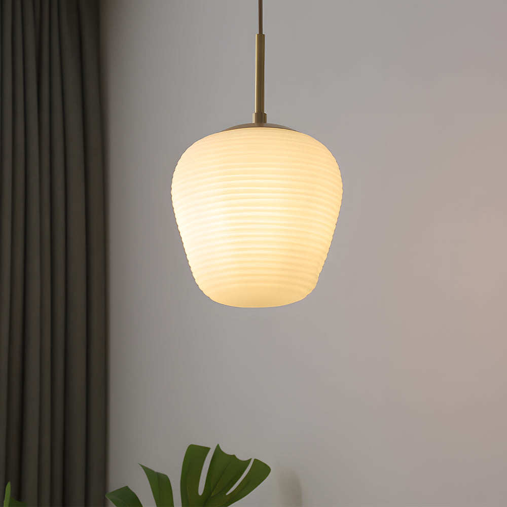 Rituals White Glass Pendant Light