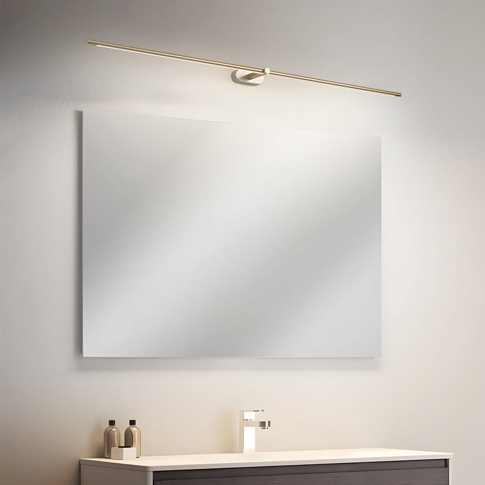 Ultra-Slim Cylindrical LED Bathroom Vanity Light with Indirect Lighting, 26.8''/38.6''/50.4''