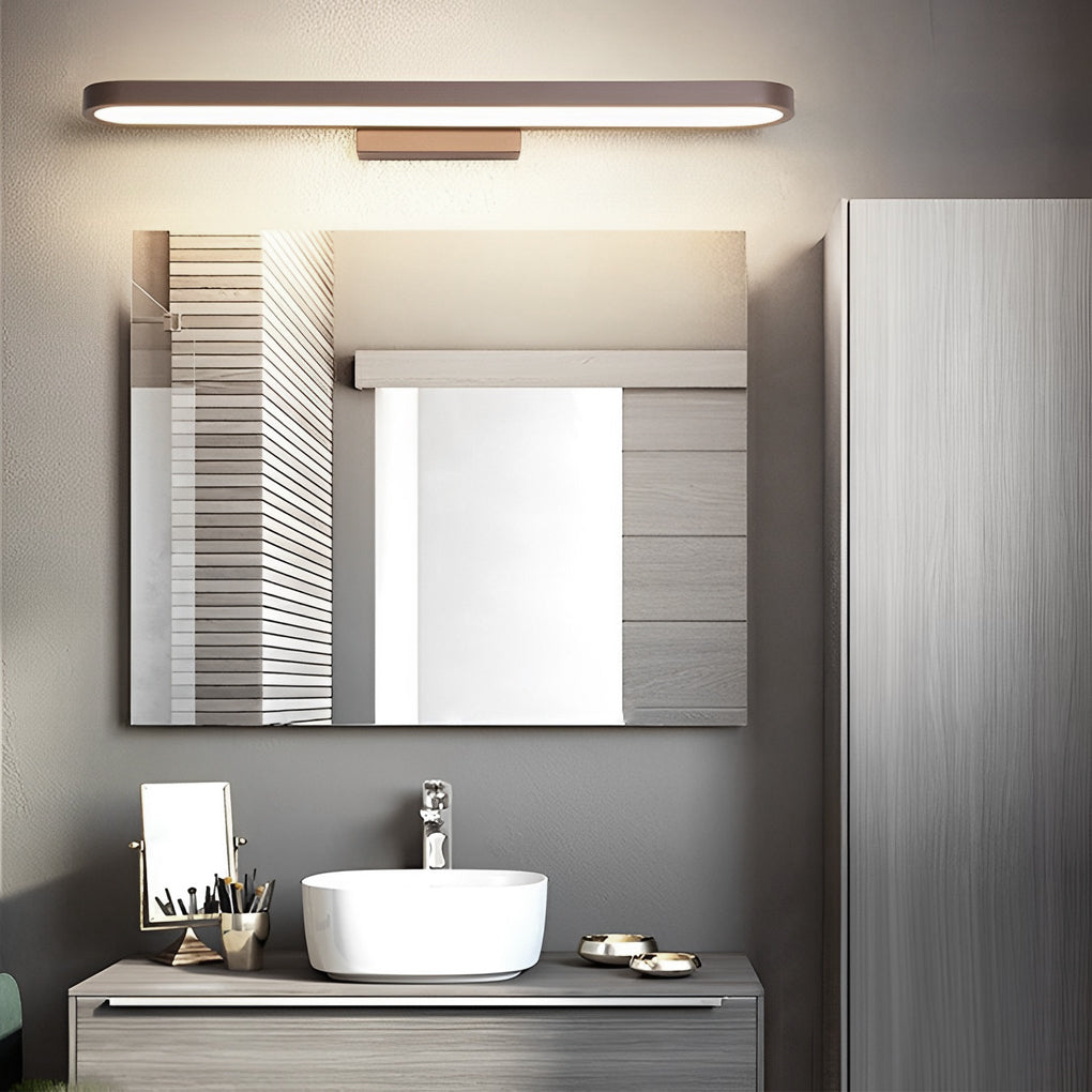 Annular Ring-Shaped LED Bathroom Vanity Light with Slim Linear Profile