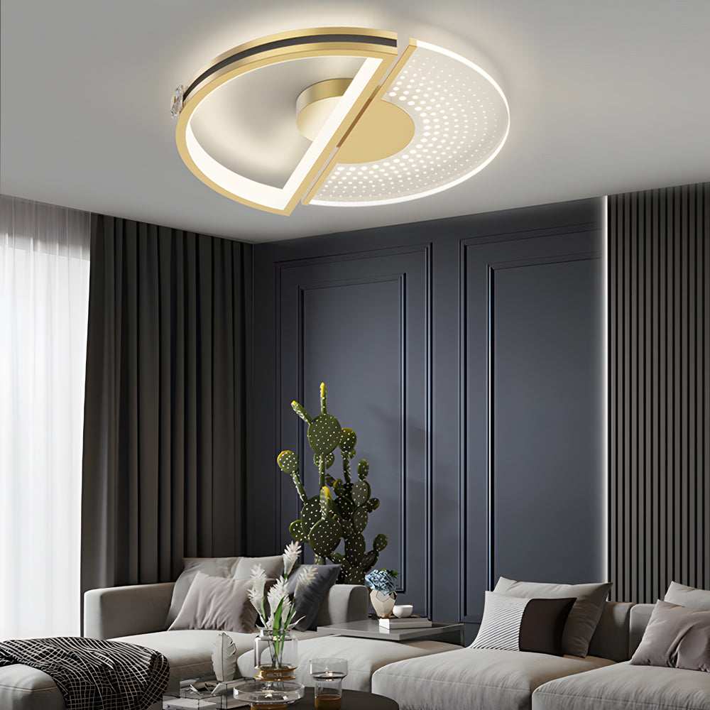 Round Personalized Three Step Dimming LED Modern Ceiling Lights Fixture