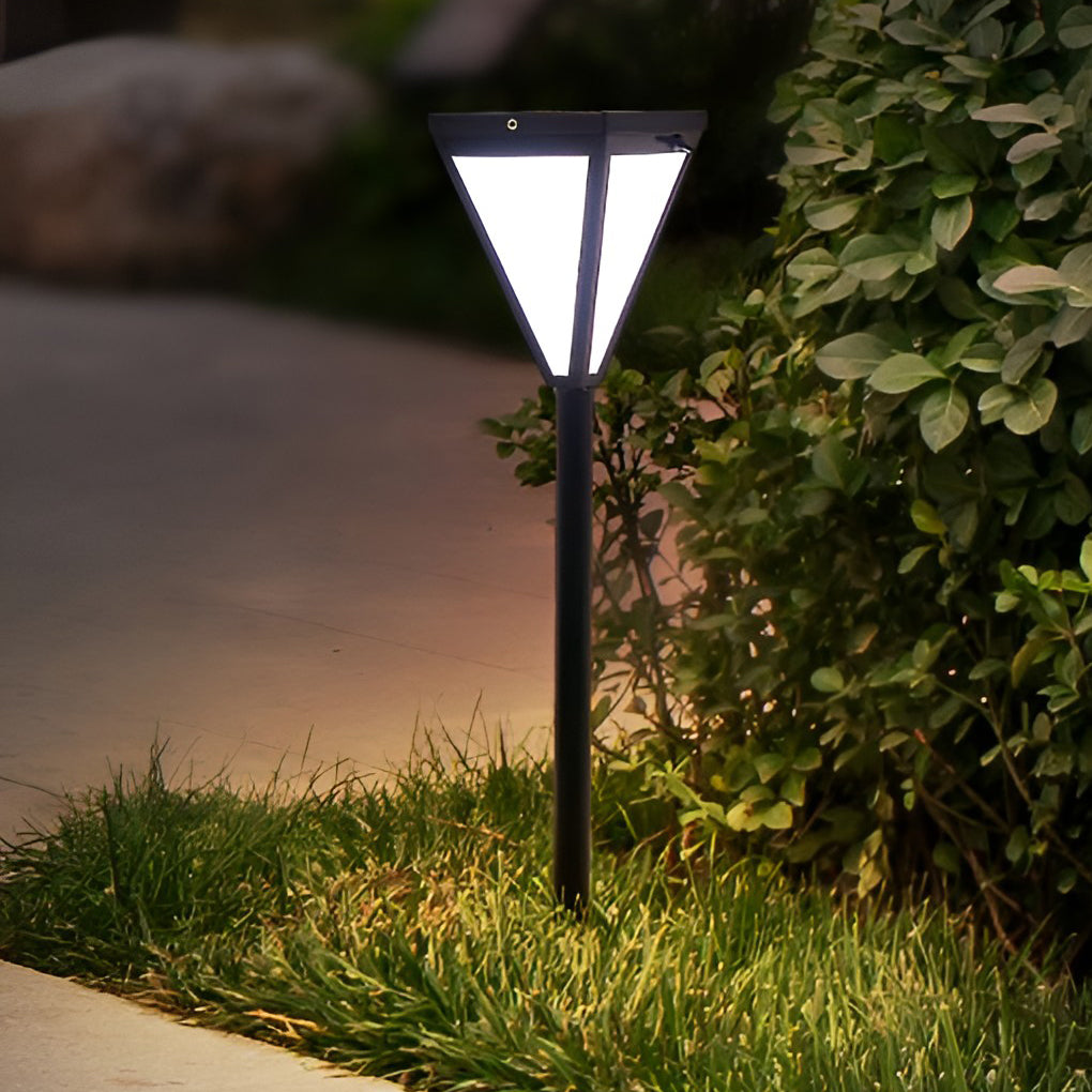 Outdoor Waterproof 2.6w LED Modern Solar Pathway Lights Post Lights