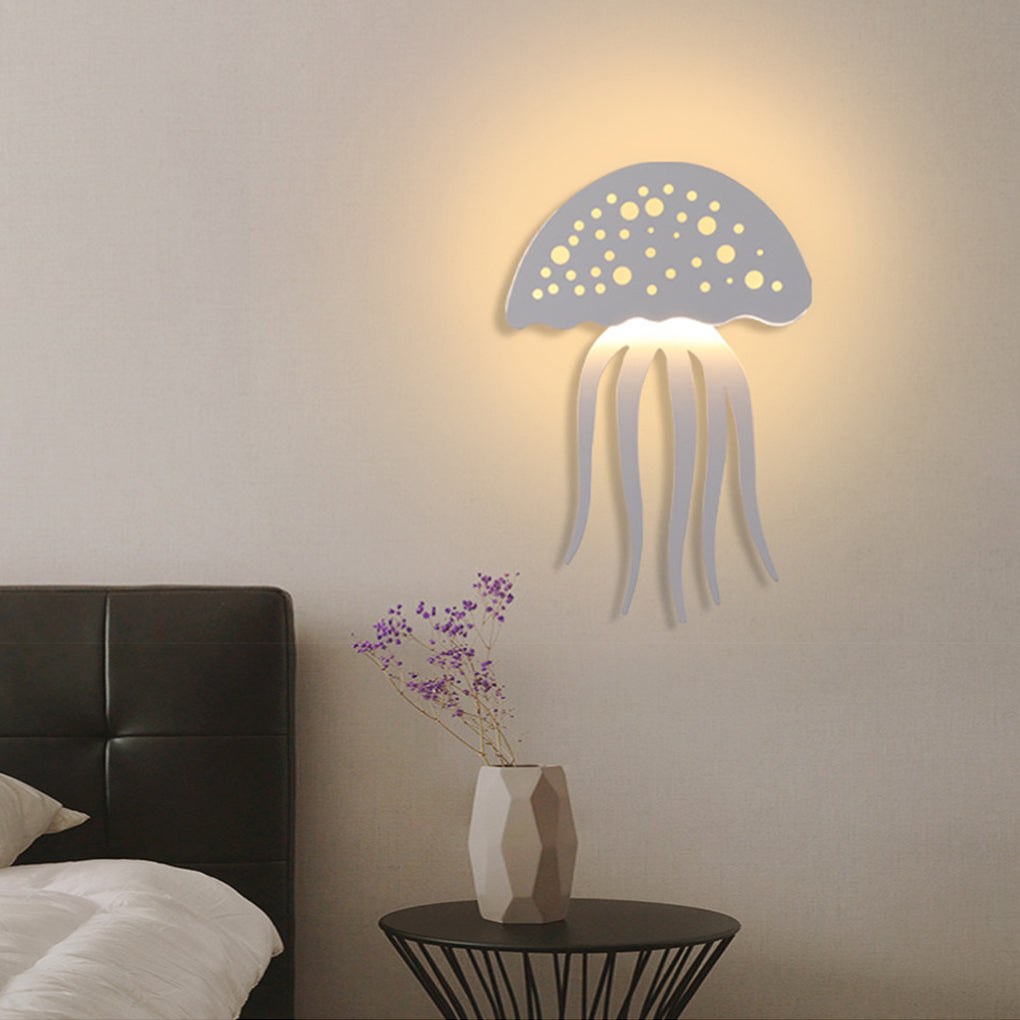 Cartoon Jellyfish Creative LED White Modern Decorative Wall Sconce Lighting