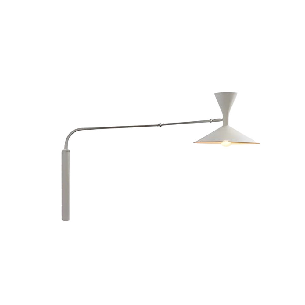 Marseille Swing Arm Wall Lamp Adjustable Long Metal Arm Trumpet Sconce