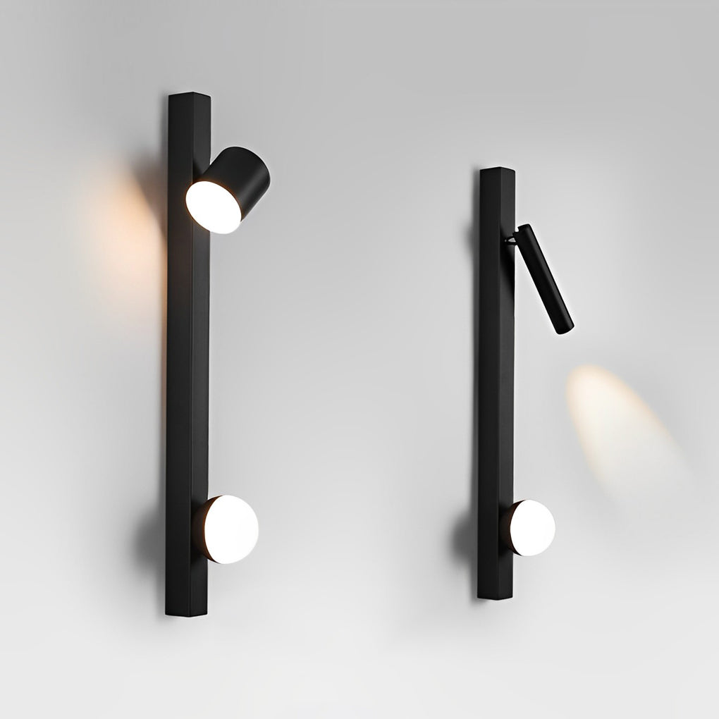 Adjustable Minimalist Creative Electroplated Metal Black Wall Sconces