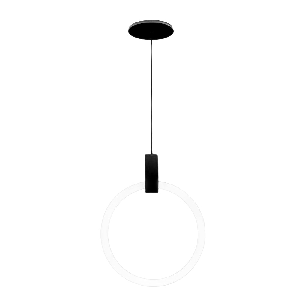 Minimalist Rings Stepless Dimming LED Nordic Duplex Stair Chandelier