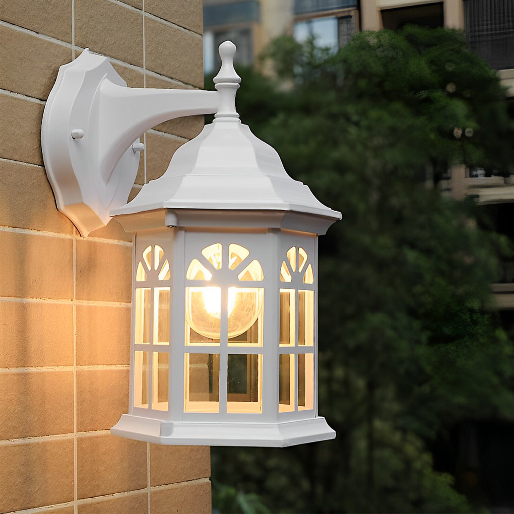 Waterproof Aluminum Alloy Glass LED European Style Outdoor Wall Lights