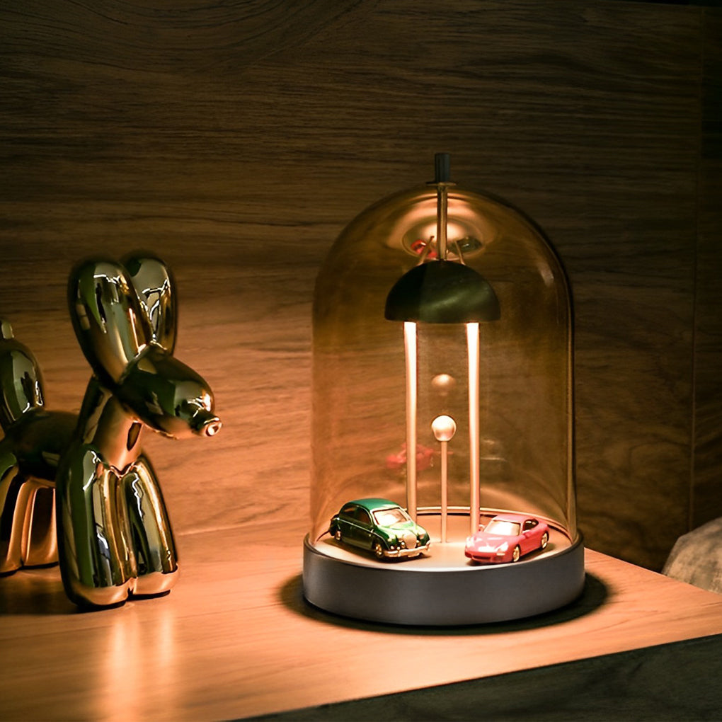 DIY Dome Detachable Smoked Glass Table Ambient Lamp