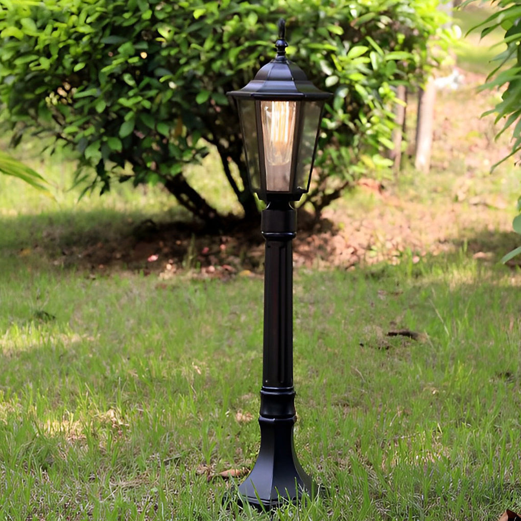 Retro Waterproof Led Black Modern Outdoor Pathway Lights Lawn Lights