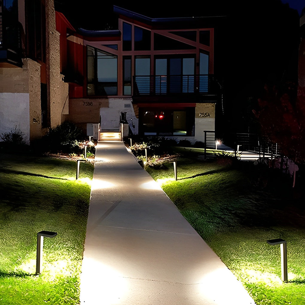 Smart Switch Waterproof LED Black Modern Outdoor Lawn Lamp Path Lights