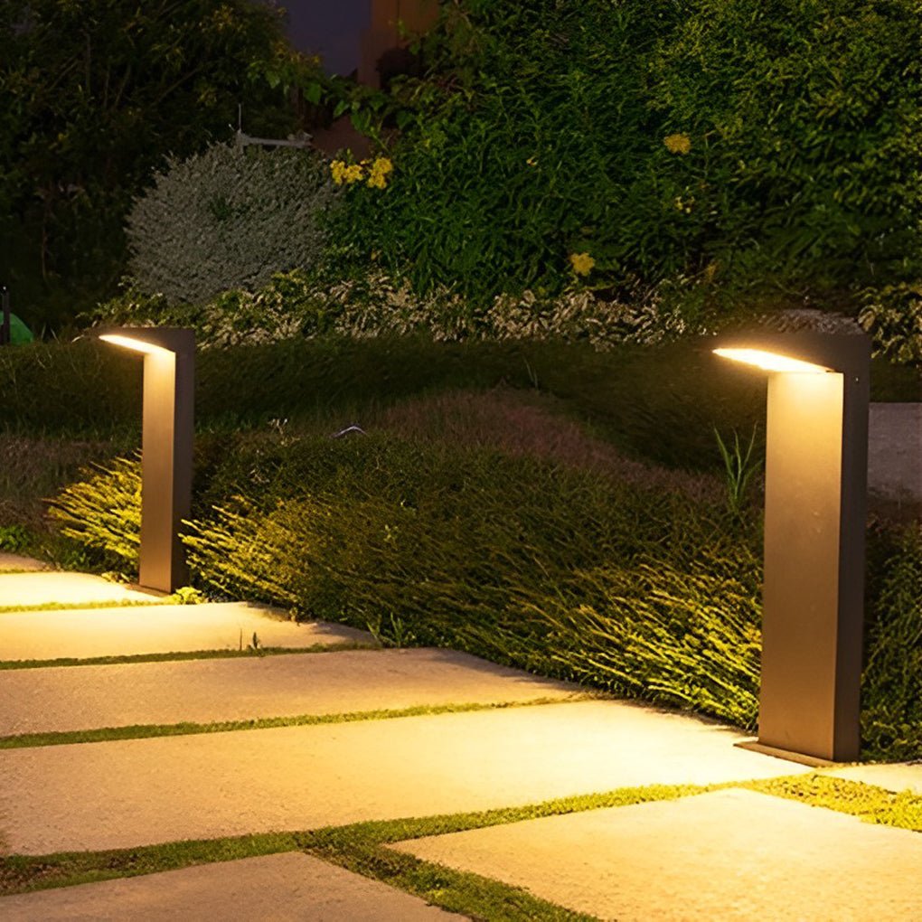 7-shaped Solar Waterproof LED Modern Outdoor Post Lights Pathway Lights