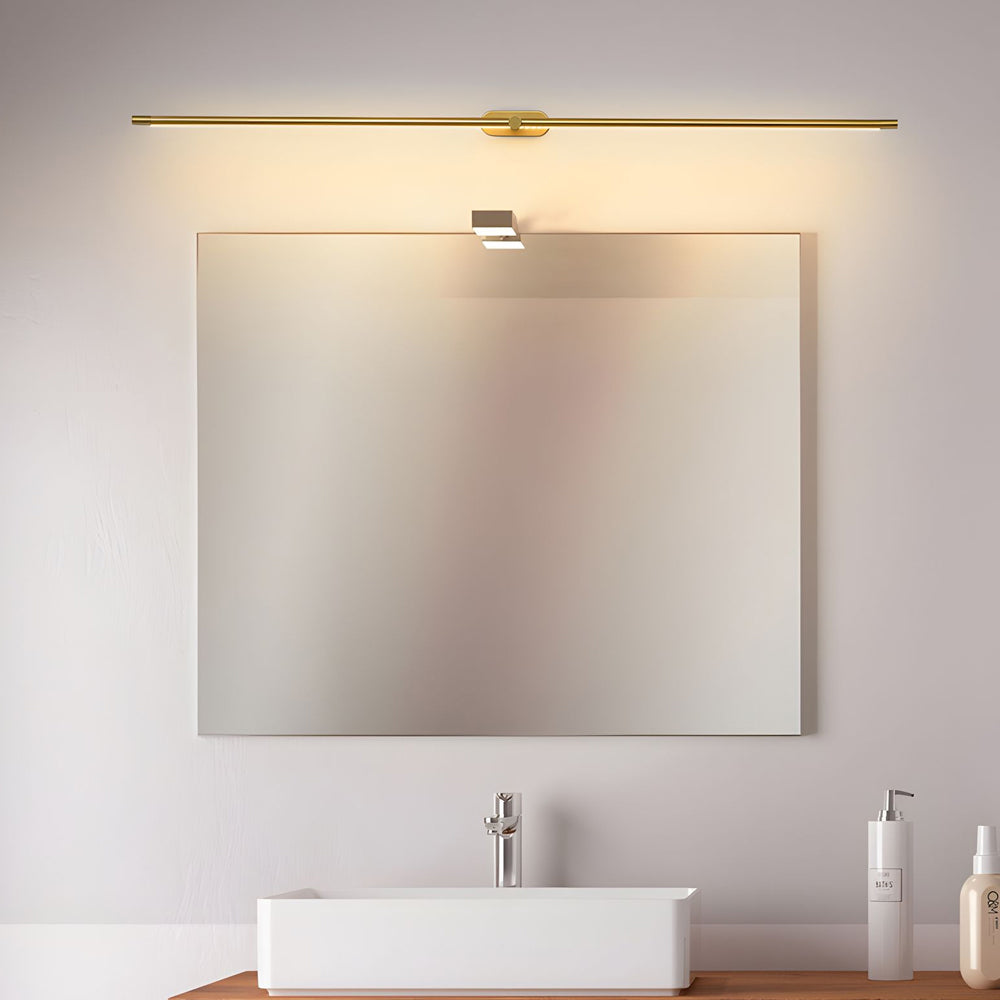 Ultra-Slim Cylindrical LED Bathroom Vanity Light with Indirect Lighting, 26.8''/38.6''/50.4''