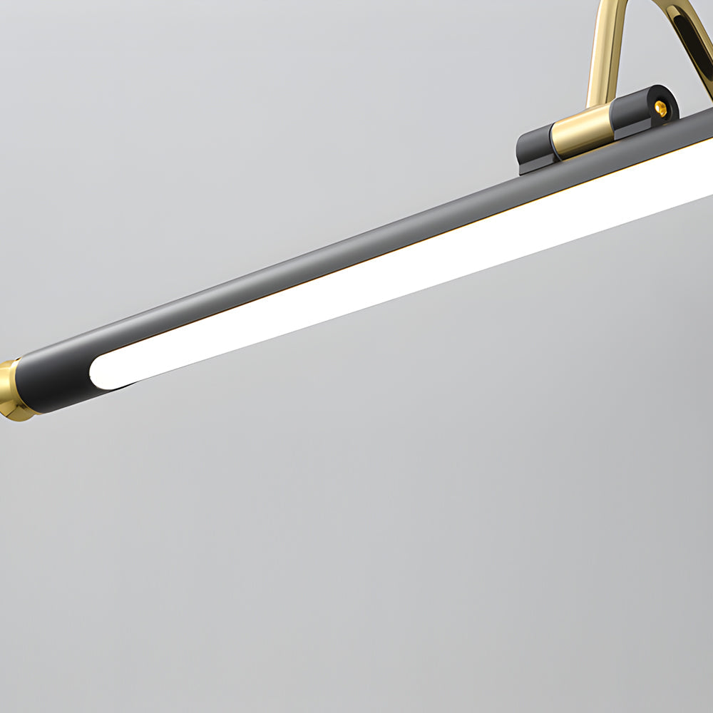 Gold and Black Rotatable Linear Vintage LED Bathroom Vanity Light