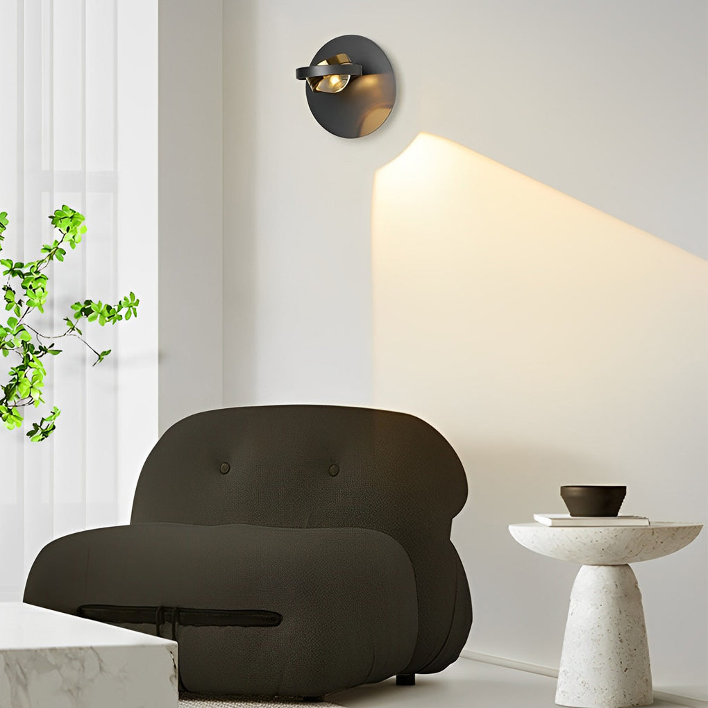 Round Square Creative Free Adjustable Direction Modern Wall Lights Fixture