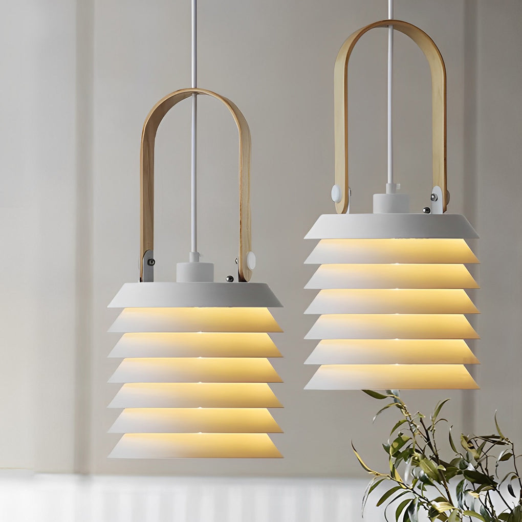 Creative Multi-layer Metal Minimalist Nordic Pendant Light Hanging Lamp