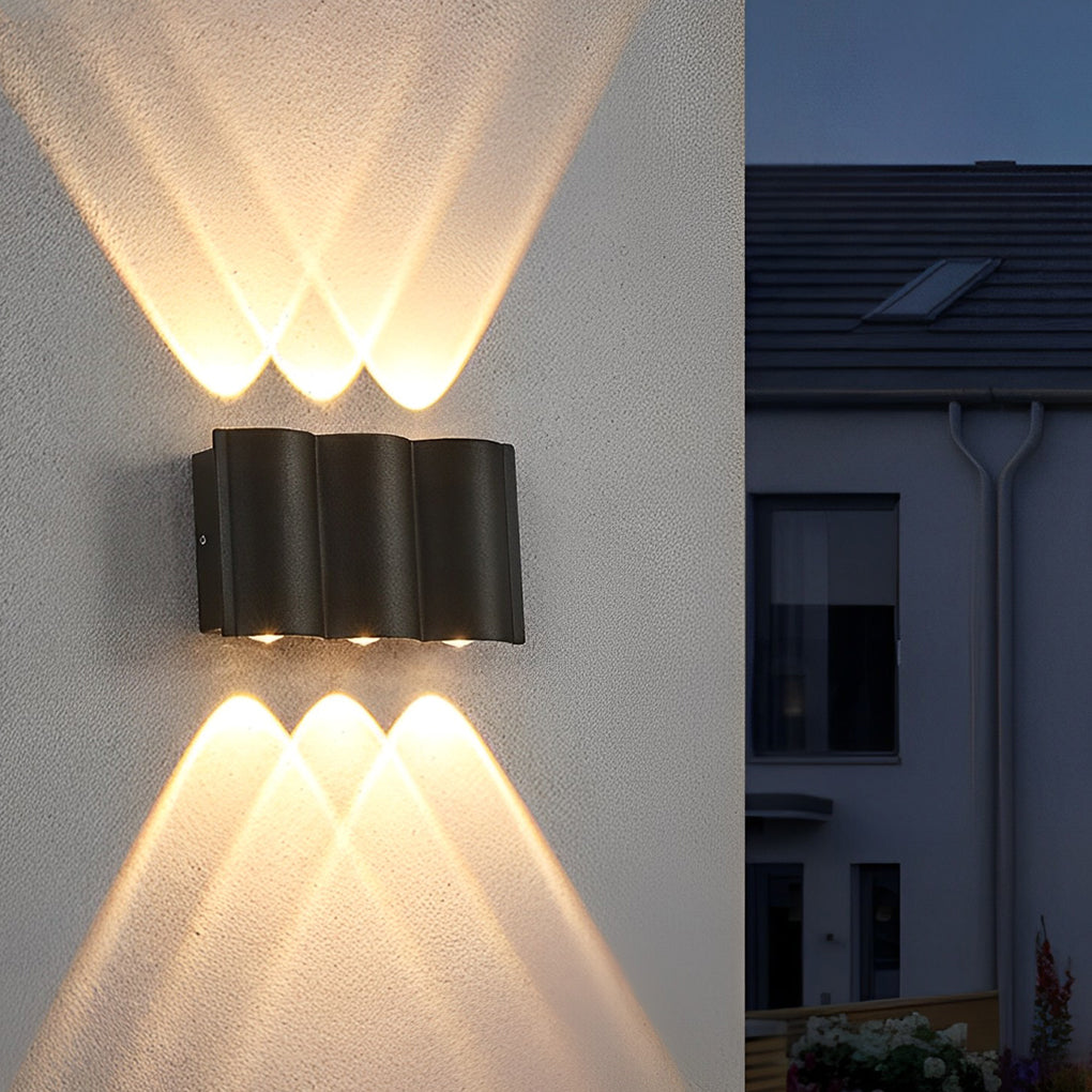 Creative Wave Up and Down Light LED Waterproof Modern Wall Washer Light