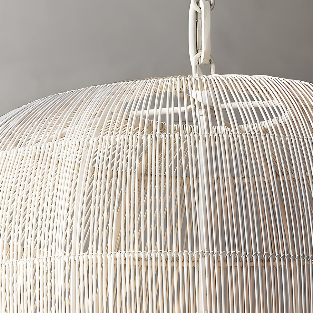 Simple Iron Woven Wabi-Sabi Zen Lanterns Japanese Style Chandelier