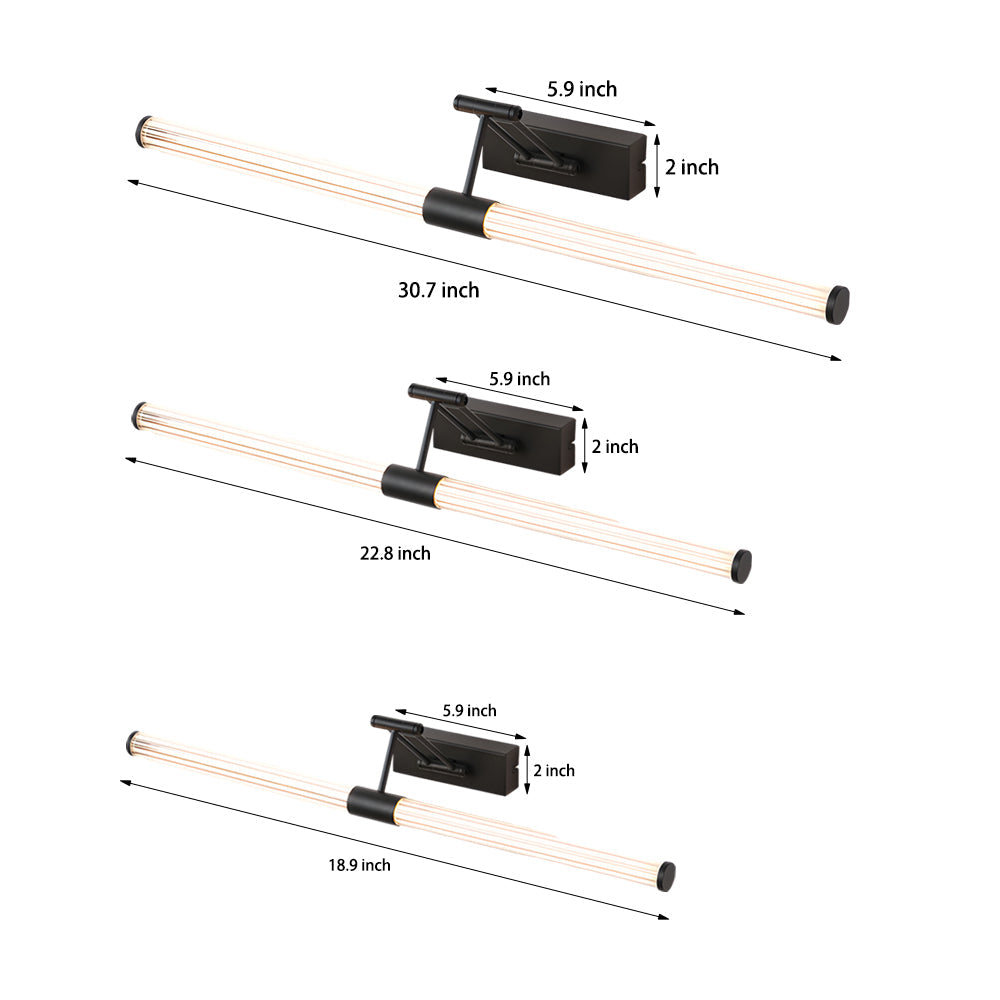 Foldable LED Vanity Light with Dual Adjustable Arms and 360-Degree Lighting