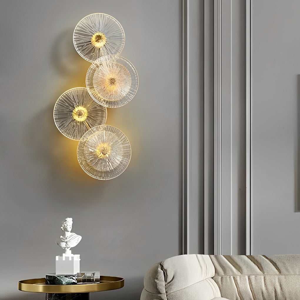 Creative Round Glass Luxury LED Personality Post-Modern Wall Light Fixture