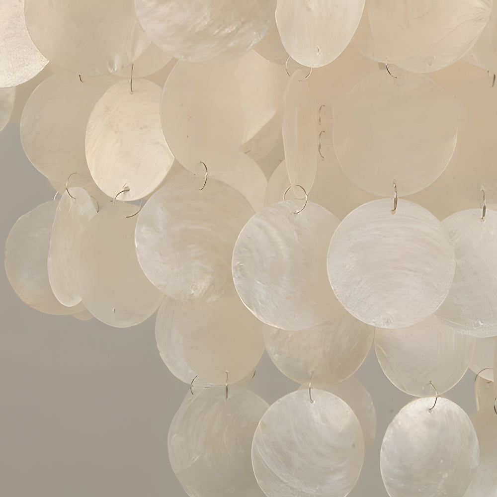 Seashell Discs Chandelier - 39.4'' Chain Length Pendant Lights