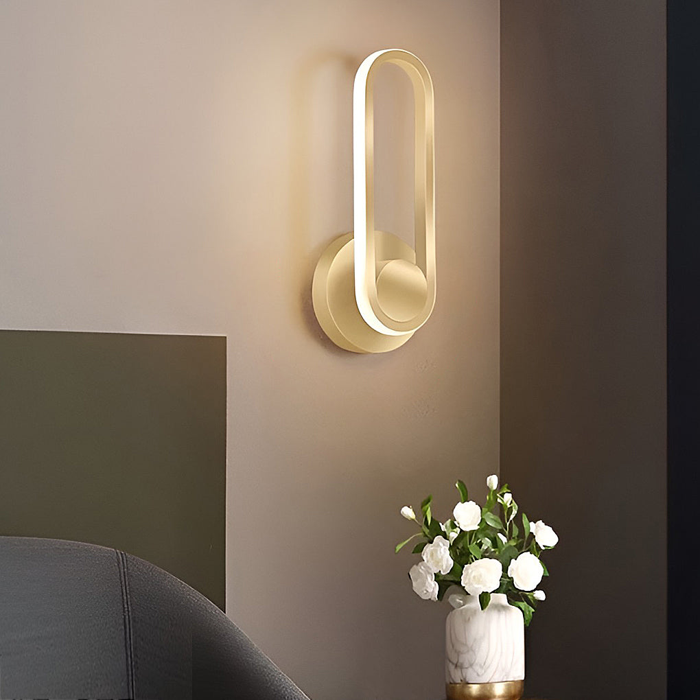 330° Rotatable Rounded Rectangular LED Nordic Wall Lamp Wall Sconce Lighting