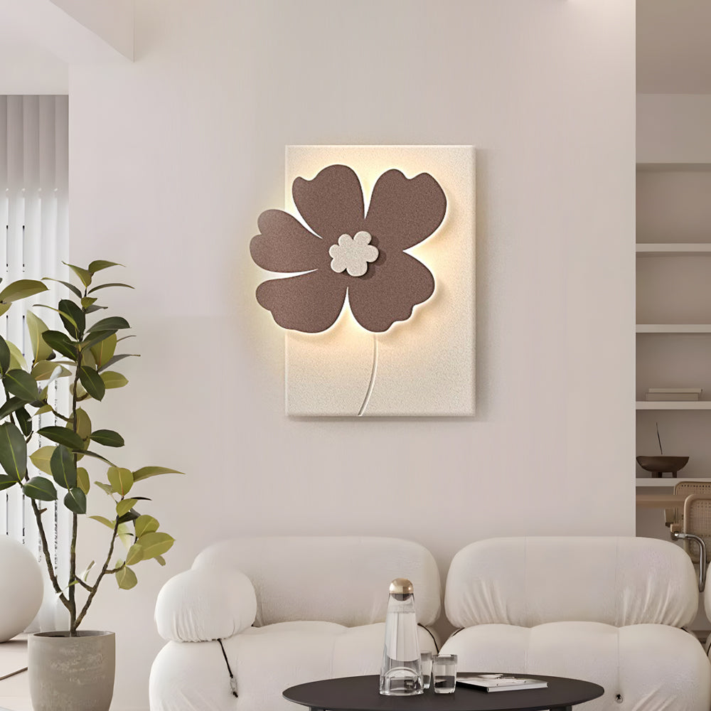 Flowers Three-Dimensional Sandstone Painting USB Remote Decorative Painting