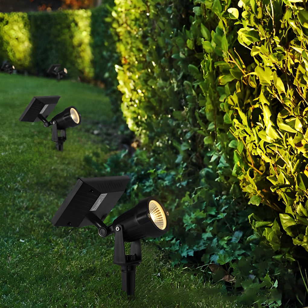 Adjustable Waterproof LED Multicolor Dimmale Solar Powered Spot Light