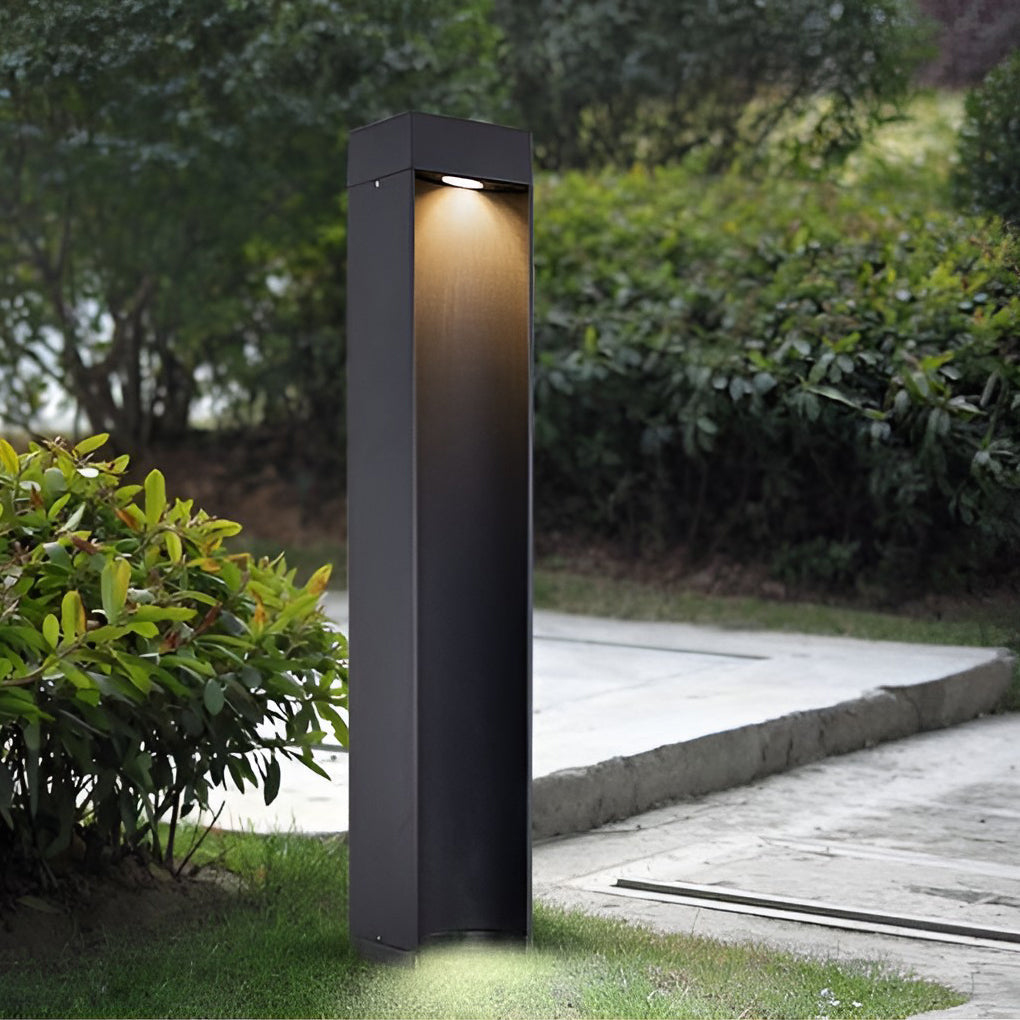 Square 5W LED Waterproof Black Modern Outdoor Lawn Light Path Lights