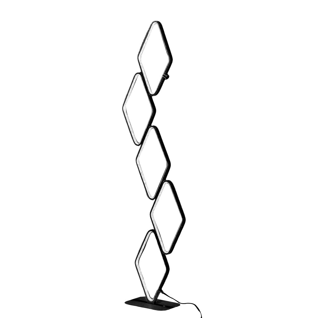 Modern Metal Square Stacked LED Floor Lamp